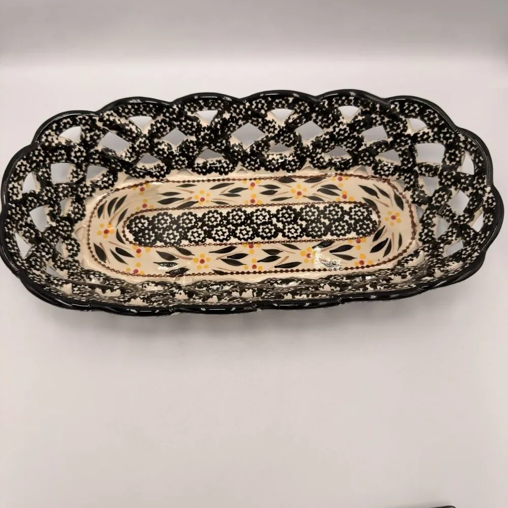 Temp-tations by Tara Old World 3 Pc Bread Basket, Rolling Pin Holder & Drip Tray